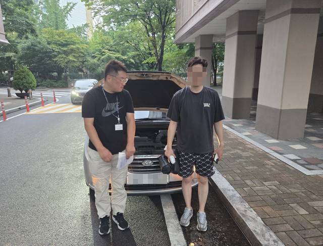 부산 사상구에서 SUV 차량 중고차 수출 매입을 진행한 빈이아빠 현장 사진