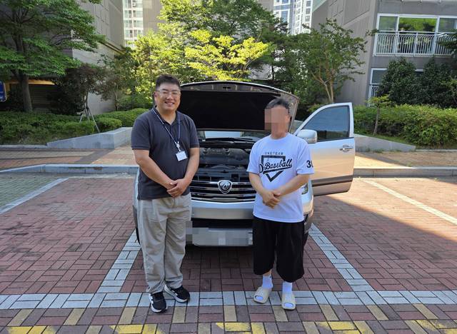 김해 활천동에서 스타렉스 중고차 수출 매입을 진행한 빈이아빠 현장 사진